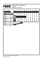 Preview for 5 page of Next Brooklyn Bench 532350 Assembly Instructions Manual