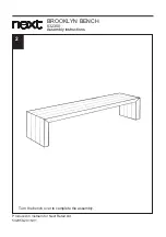 Preview for 7 page of Next Brooklyn Bench 532350 Assembly Instructions Manual