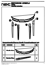 Предварительный просмотр 3 страницы Next BROOKSHIRE 350358 Assembly Instructions Manual