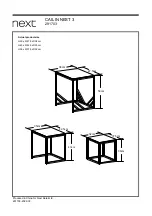 Предварительный просмотр 8 страницы Next CAILIN NEST 3 291703 Assembly Instructions Manual