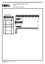 Preview for 5 page of Next CALIFORNIA SOFA SET 121984 Assembly Instructions Manual