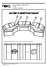 Preview for 13 page of Next CALIFORNIA SOFA SET 121984 Assembly Instructions Manual