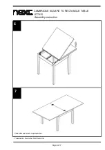 Предварительный просмотр 6 страницы Next CAMBRIDGE 877915 Assembly Instruction Manual