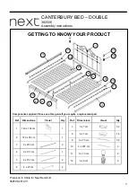 Предварительный просмотр 3 страницы Next CANTERBURY 382506 Assembly Instructions Manual