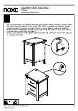 Предварительный просмотр 14 страницы Next CLARENDON 770483 Assembly Instructions Manual