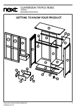 Предварительный просмотр 3 страницы Next CLARENDON TRIPLE ROBE 783580 Assembly Instructions Manual