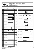 Предварительный просмотр 4 страницы Next CLARENDON TRIPLE ROBE 783580 Assembly Instructions Manual