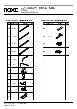 Предварительный просмотр 6 страницы Next CLARENDON TRIPLE ROBE 783580 Assembly Instructions Manual