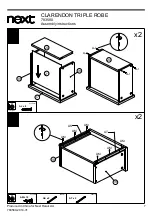 Предварительный просмотр 8 страницы Next CLARENDON TRIPLE ROBE 783580 Assembly Instructions Manual