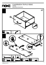 Предварительный просмотр 9 страницы Next CLARENDON TRIPLE ROBE 783580 Assembly Instructions Manual