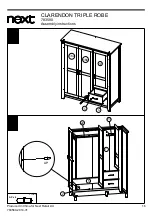 Предварительный просмотр 17 страницы Next CLARENDON TRIPLE ROBE 783580 Assembly Instructions Manual