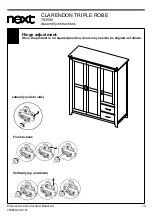 Предварительный просмотр 20 страницы Next CLARENDON TRIPLE ROBE 783580 Assembly Instructions Manual