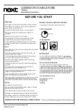 Preview for 2 page of Next CLRENDON DOUBLE ROBE 780924 Assembly Instructions Manual