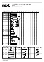 Preview for 4 page of Next CLRENDON DOUBLE ROBE 780924 Assembly Instructions Manual