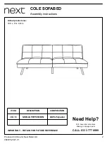 Preview for 2 page of Next Cole 460725 Assembly Instructions Manual