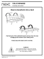 Preview for 7 page of Next Cole 460725 Assembly Instructions Manual