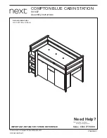 Preview for 1 page of Next Compton Blue Cabin Station Assembly Instructions Manual