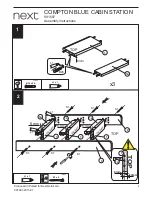 Preview for 7 page of Next Compton Blue Cabin Station Assembly Instructions Manual