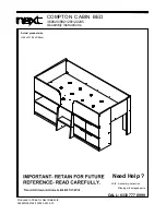 Предварительный просмотр 1 страницы Next COMPTON CABIN BED Assembly Instructions Manual