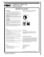 Предварительный просмотр 2 страницы Next COMPTON CABIN BED Assembly Instructions Manual