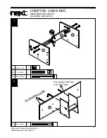 Предварительный просмотр 6 страницы Next COMPTON CABIN BED Assembly Instructions Manual