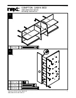 Предварительный просмотр 8 страницы Next COMPTON CABIN BED Assembly Instructions Manual