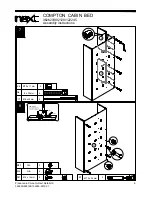 Предварительный просмотр 9 страницы Next COMPTON CABIN BED Assembly Instructions Manual