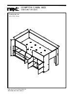 Предварительный просмотр 15 страницы Next COMPTON CABIN BED Assembly Instructions Manual