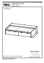 Preview for 3 page of Next COMPTON DIVAN 368219 Assembly Instructions Manual