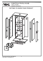 Preview for 5 page of Next COMPTON TRIPLE ROBE Assembly Instructions Manual