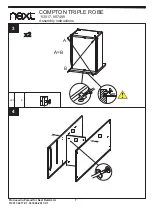 Preview for 9 page of Next COMPTON TRIPLE ROBE Assembly Instructions Manual