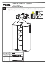 Preview for 14 page of Next COMPTON TRIPLE ROBE Assembly Instructions Manual