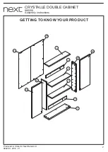 Предварительный просмотр 3 страницы Next CRYSTALLE DOUBLE CABINET Assembly Instructions Manual