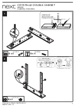 Предварительный просмотр 6 страницы Next CRYSTALLE DOUBLE CABINET Assembly Instructions Manual