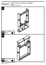 Предварительный просмотр 8 страницы Next CRYSTALLE DOUBLE CABINET Assembly Instructions Manual