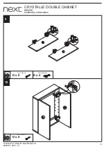 Предварительный просмотр 10 страницы Next CRYSTALLE DOUBLE CABINET Assembly Instructions Manual