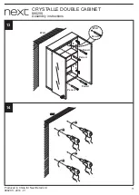 Предварительный просмотр 12 страницы Next CRYSTALLE DOUBLE CABINET Assembly Instructions Manual