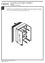 Предварительный просмотр 13 страницы Next CRYSTALLE DOUBLE CABINET Assembly Instructions Manual