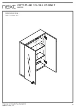 Предварительный просмотр 14 страницы Next CRYSTALLE DOUBLE CABINET Assembly Instructions Manual