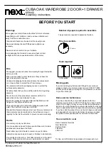 Предварительный просмотр 2 страницы Next CUBA 659442 Assembly Instructions Manual