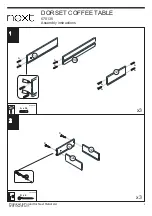 Предварительный просмотр 5 страницы Next DORSET COFFEE TABLE Assembly Instructions Manual