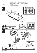 Предварительный просмотр 8 страницы Next DORSET COFFEE TABLE Assembly Instructions Manual