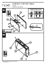 Предварительный просмотр 11 страницы Next DORSET COFFEE TABLE Assembly Instructions Manual