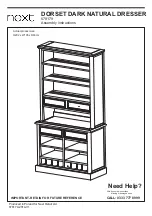 Предварительный просмотр 1 страницы Next DORSET DARK NATURAL DRESSER 678179 Assembly Instructions Manual