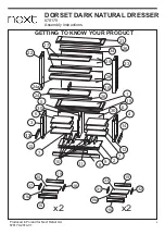 Предварительный просмотр 3 страницы Next DORSET DARK NATURAL DRESSER 678179 Assembly Instructions Manual