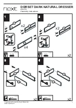 Предварительный просмотр 6 страницы Next DORSET DARK NATURAL DRESSER 678179 Assembly Instructions Manual