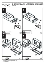 Предварительный просмотр 7 страницы Next DORSET DARK NATURAL DRESSER 678179 Assembly Instructions Manual