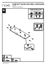 Предварительный просмотр 9 страницы Next DORSET DARK NATURAL DRESSER 678179 Assembly Instructions Manual