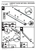 Предварительный просмотр 10 страницы Next DORSET DARK NATURAL DRESSER 678179 Assembly Instructions Manual