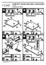 Предварительный просмотр 11 страницы Next DORSET DARK NATURAL DRESSER 678179 Assembly Instructions Manual